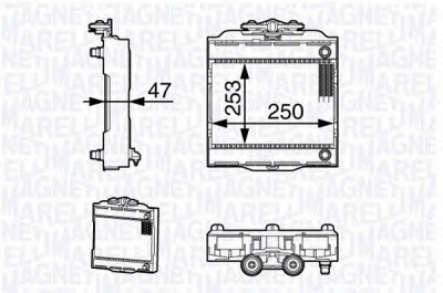 MAGNETI MARELLI 350213139300 -  Радиатор, охлаждение двигателя